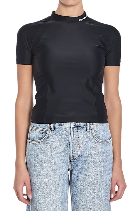 Alexander Wang Sweaters for Women Alexander Wang Rash Guard T-shirt With Logo