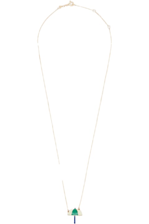 Aliita Jewelry for Women Aliita 9k Gold Sombrilla Polished Necklace