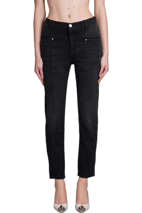 Isabel Marant Jeans for Women Isabel Marant Nikira Jeans In Black Cotton