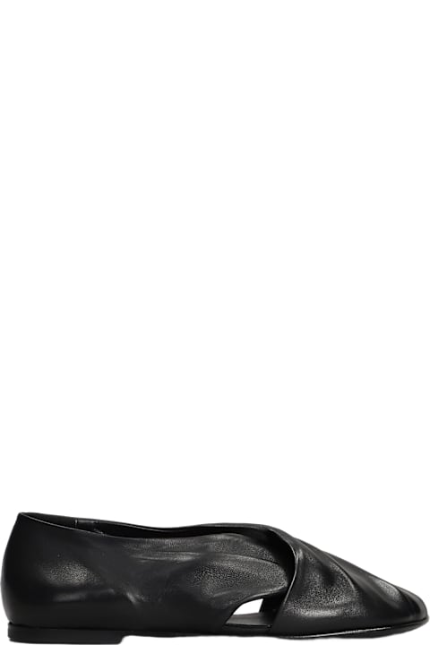 Elena Iachi Shoes for Women Elena Iachi Ballet Flats In Black Leather