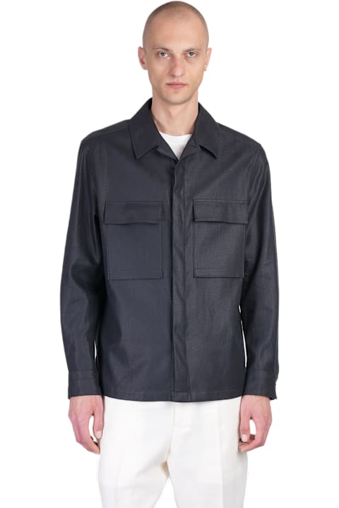 Shirts for Men Zegna Shirt In Black Linen
