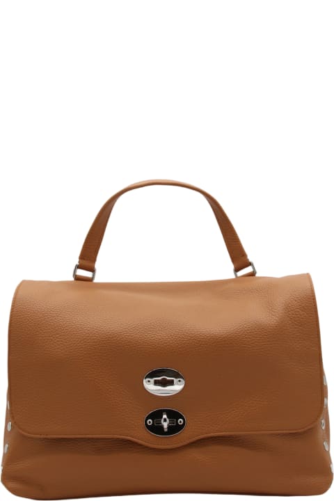 メンズ新着アイテム Zanellato Brown Leather Postina S Top Handle Bag