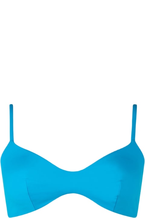 Homeware MC2 Saint Barth Woman Turquoise Scoop Bralette Beach Top May