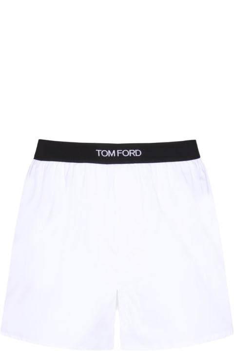 Tom Ford Pants for Men Tom Ford White Cotton Boxers