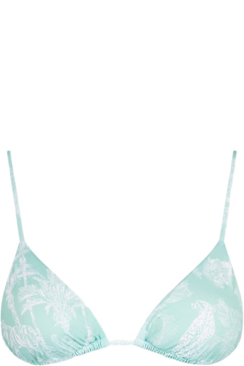 Homeware MC2 Saint Barth Woman Triangle Top With Jungle Print