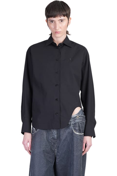 The Attico Topwear for Women The Attico Shirt In Black Cotton