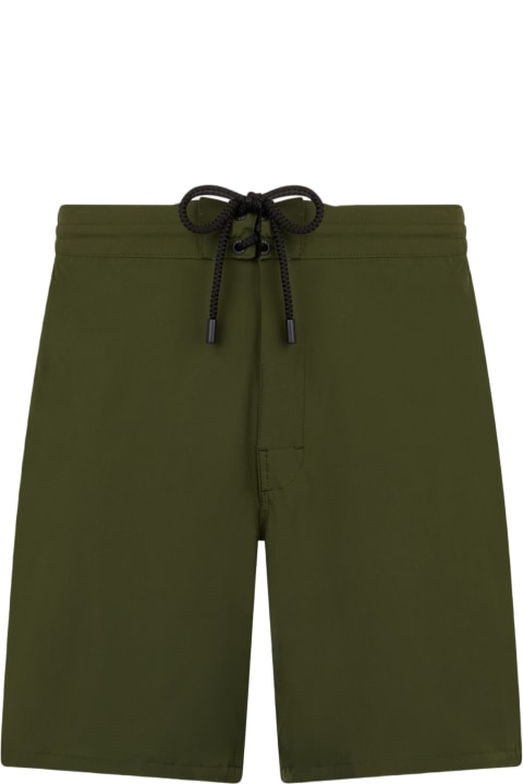 Homeware MC2 Saint Barth Military Green Long Stretch Comfort Surf Swim Shorts