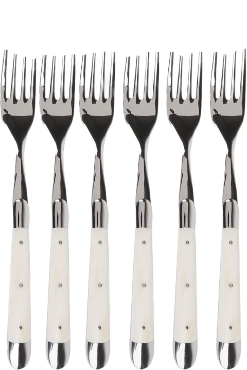 Tableware Larusmiani Table Forks 'b Ufs Blancs' 