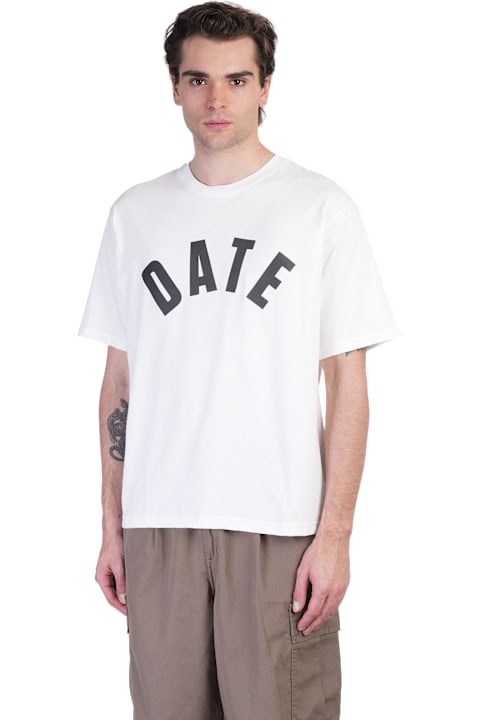 D.A.T.E. for Men D.A.T.E. Baseball T-shirt In White Cotton