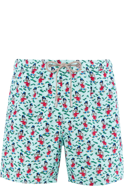 Homeware MC2 Saint Barth Man Lightweight Fabric Swim-shorts Lighting Micro Fantasy With Scrooge Print | Disney Special Edition