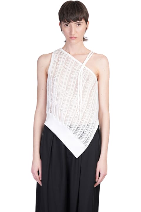 Yohji Yamamoto for Women Yohji Yamamoto Topwear In White Cotton