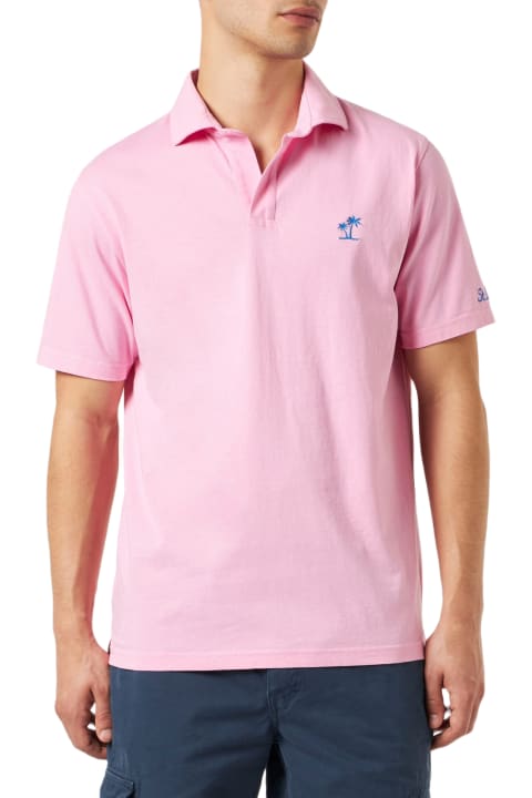 Homeware MC2 Saint Barth Pink Cotton Jersey Man Polo