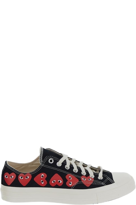 Sneakers for Men Comme des Garçons X Converse Chuck 70 Heart Printed Lace-up Sneakers