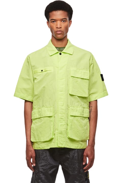 Fashion for Men Stone Island Blend Cotton Shirt Jacket