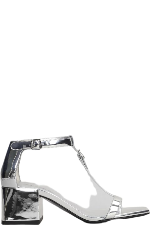 Shoes for Women Courrèges Sandals In Silver Patent Leather