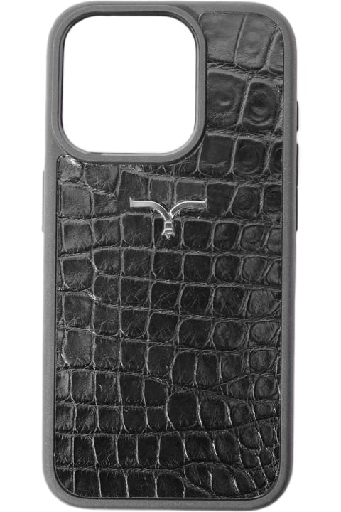 Larusmiani Accessories for Men Larusmiani Alligator Cover Foriphone 15 Accessory