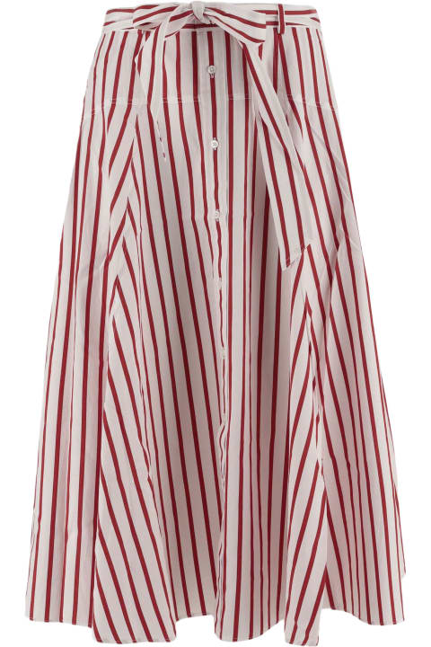 Fashion for Women Polo Ralph Lauren Striped Cotton Skirt Polo Ralph Lauren