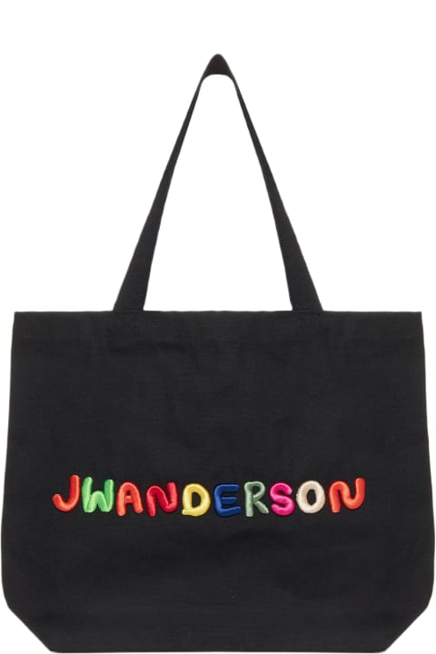 Totes for Men J.W. Anderson Logo Canvas Tote Bag