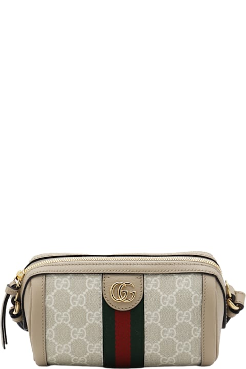 Gucci Bags for Women Gucci Beige And White Leather Shoulder Bag