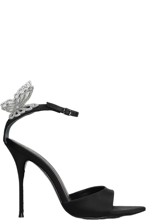 Sophia Webster Sandals for Women Sophia Webster Aura Sandals In Black Satin