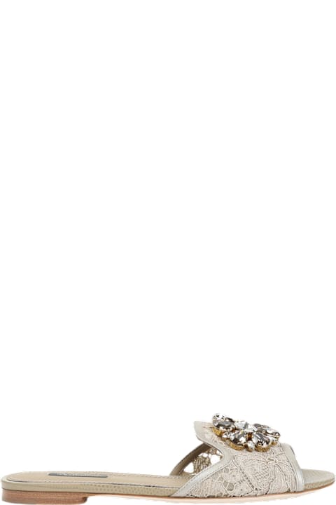 Dolce & Gabbana Sandals for Women Dolce & Gabbana Lace Flat Sandals