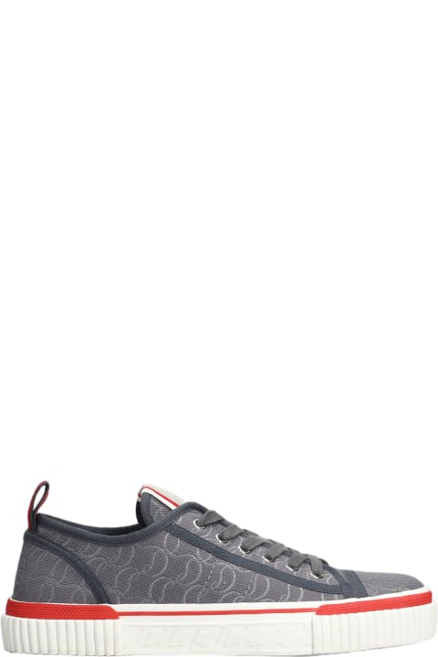 Homeware Christian Louboutin Pedro Junior Sneakers In Blue Cotton