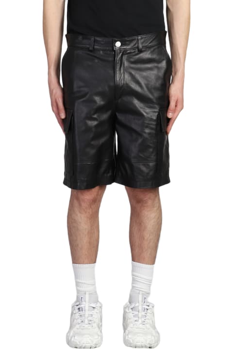 Shorts In Black Leather
