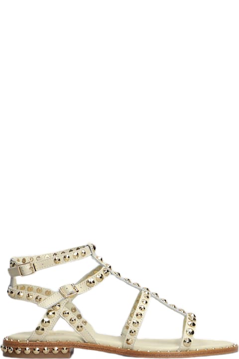 Homeware Ash Precious Flats In Beige Leather