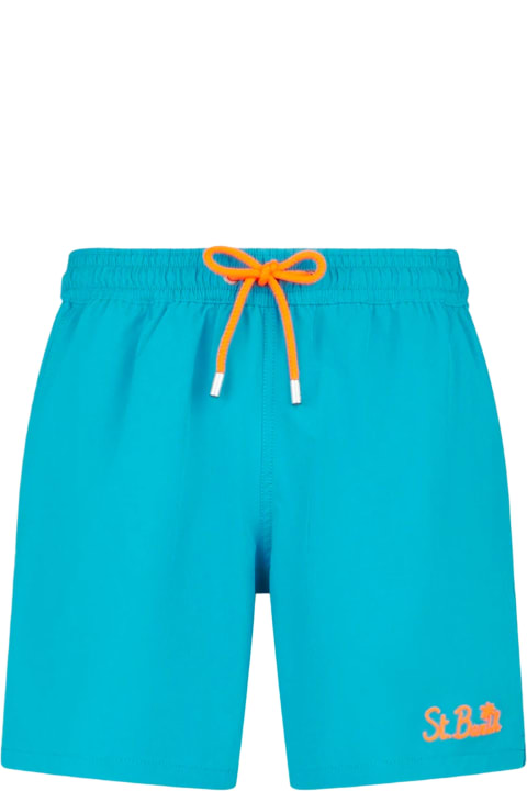 MC2 Saint Barth Swimwear for Men MC2 Saint Barth Man Light Blue Comfort Swim Shorts