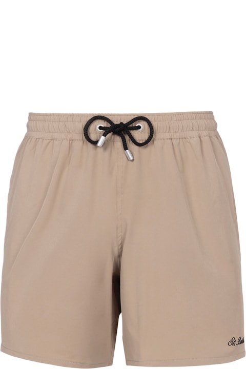 Homeware MC2 Saint Barth Beige Classic Stretch Comfort Travel Swim Shorts