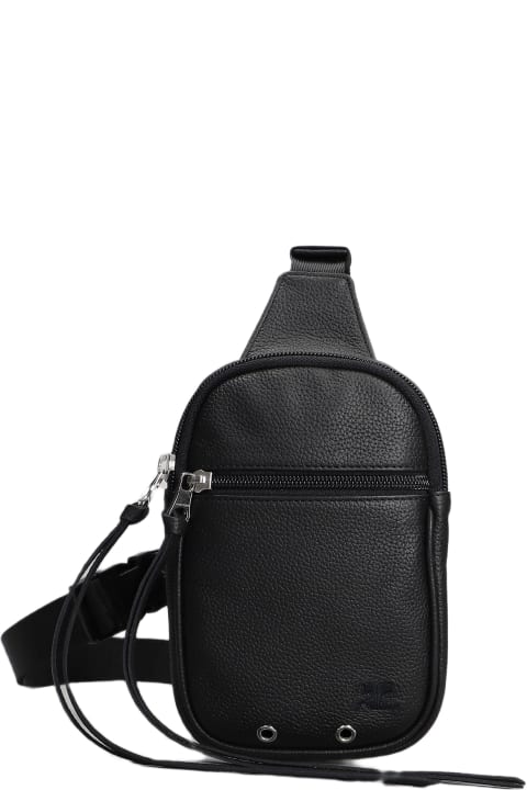 メンズ Courrègesのベルトバッグ Courrèges Shoulder Bag In Black Leather