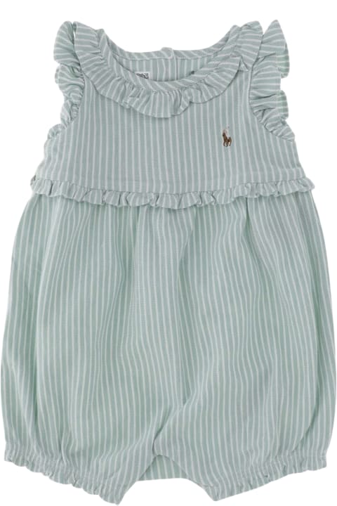 ガールズ Polo Ralph Laurenのワンピース＆ドレス Polo Ralph Lauren Soft Cotton Romper Suit