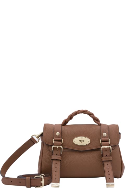 Shoulder Bags for Women Mulberry Brown Leather Alexa Tote Bag