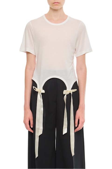 Simone Rocha for Women Simone Rocha Easy T-shirt W/ Bow Tails