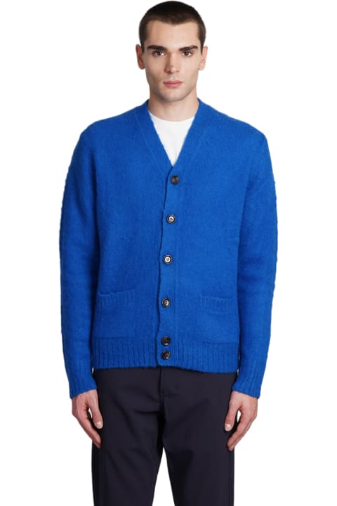 Aspesi Sweaters for Men Aspesi Rib Trim Slim Buttoned Knit Cardigan