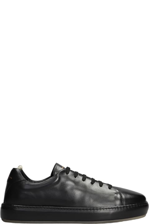 メンズ Officine Creativeのスニーカー Officine Creative Covered 001 Sneakers In Black Leather