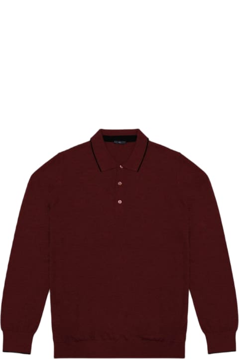 Homeware Larusmiani Long Sleeve Polo Shirt Sweater