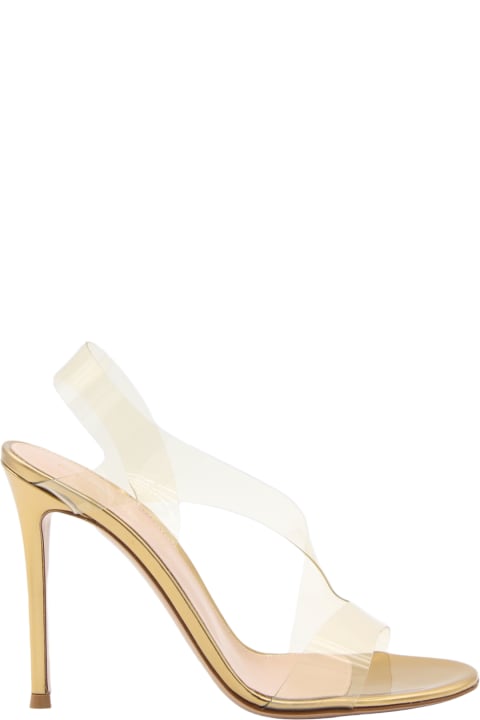 Fashion for Women Gianvito Rossi Nude Leather And Pvc Metropolis Sandals