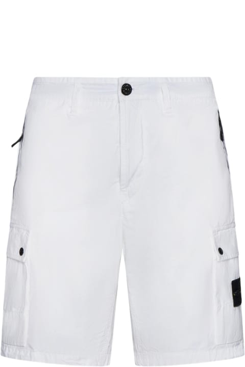Stone Island Sale for Men Stone Island Bermuda Shorts In Cotton Canvas L11wa