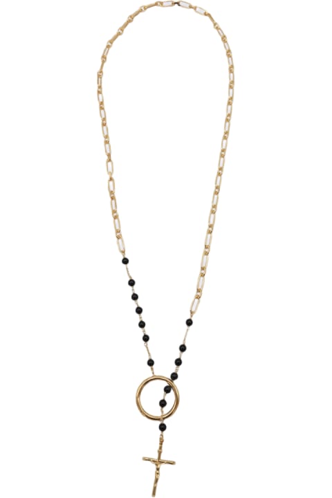 Necklaces for Men Dolce & Gabbana Gold Tone Metal Necklace