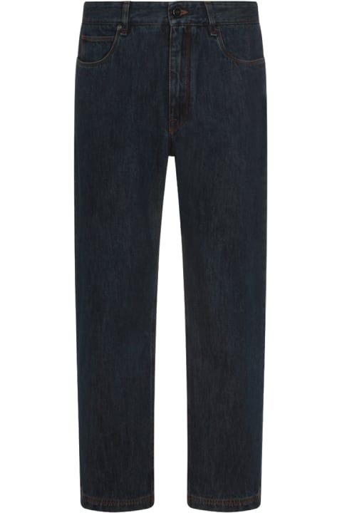 ウィメンズ新着アイテム Fendi Dark Blue Cotton Jeans