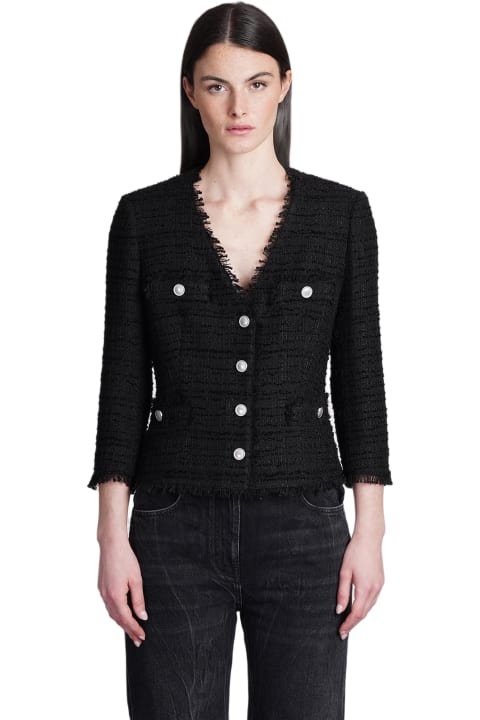 Tagliatore 0205 Coats & Jackets for Women Tagliatore 0205 Dharma Casual Jacket In Black Cotton