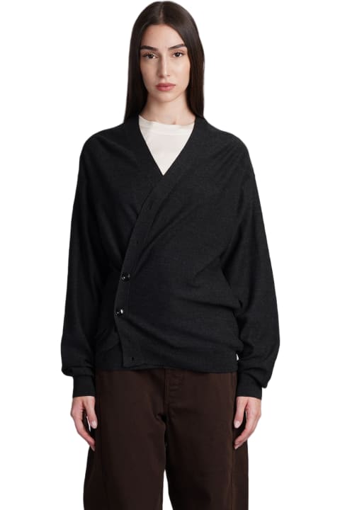 Lemaire for Women Lemaire Cardigan In Grey Wool