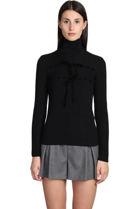 RED Valentino Sweaters for Women RED Valentino Knitwear In Black Wool