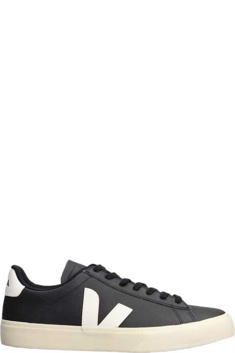 Sneakers for Women Veja Campo Sneakers In Black Leather