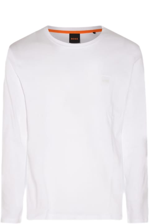 Hugo Boss for Men Hugo Boss White Cotton Sweater