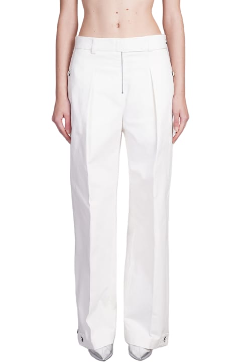 Jil Sander Pants & Shorts for Women Jil Sander Pants In White Cotton