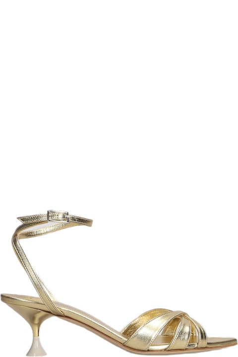3JUIN Shoes for Women 3JUIN Kyara 055 Sandals In Gold Leather