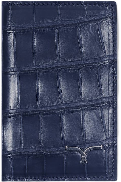 Larusmiani Accessories for Women Larusmiani Vertical Alligator Card Holder Pesos Wallet