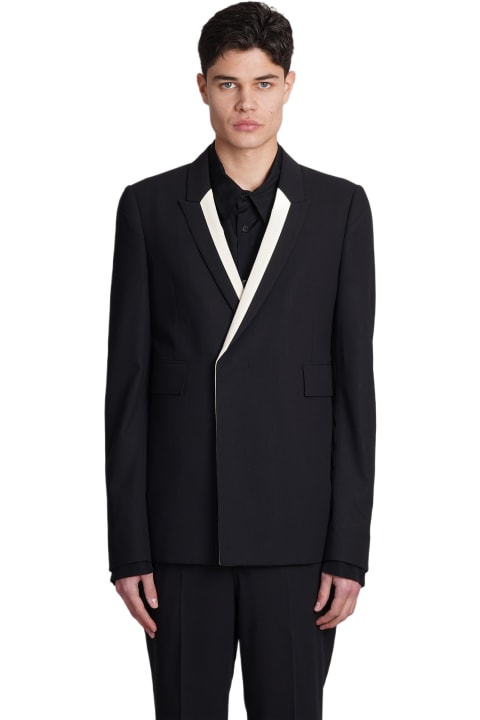 Sapio Coats & Jackets for Men Sapio N4 Blazer In Black Wool